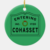 Holiday Inn Cohasset MA Keramik Ornam Ornament (Hinten)
