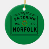 Holiday Inn Norfolk MA Keramik Ornament (Vorne)