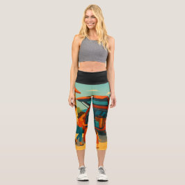 Holiday is capri leggings