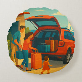 Holiday is rundes kissen