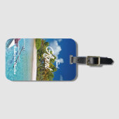 Holiday Island individuelle Name Gepäckanhänger (Vorderseite (Horizontal))