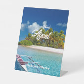 Holiday Island individuelle Name Sockelschild (Vorderseite)