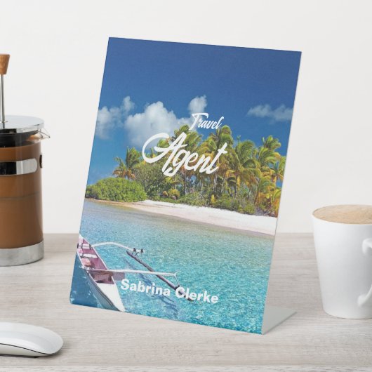 Holiday Island individuelle Name Sockelschild (In SItu)