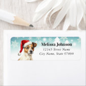 Holiday Jack Russel Terrier Rücksendeadressen-Aufk (Insitu)