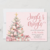 Holiday Jingle & Mingle Party Einladung (Vorderseite)