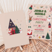 Holiday Jingle und Mingle Niedliches Party zu Weih Einladung