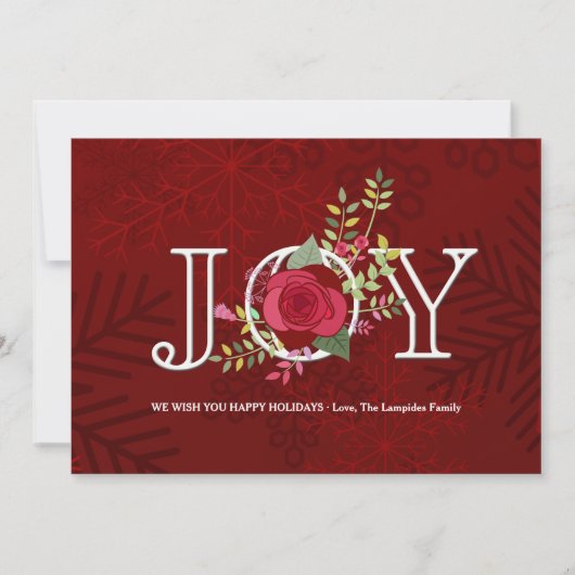 Holiday Joy Card Feiertagskarte (Vorderseite)