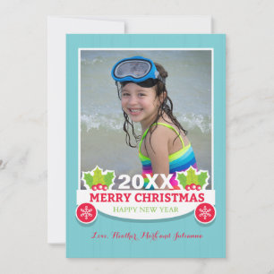 Holiday Joy Foto Card Feiertagskarte