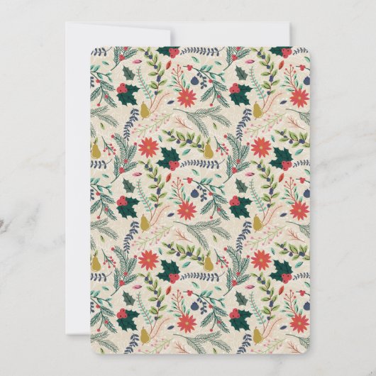 Holiday Joy Foto Personalisiert Card Einladung (Rückseite)