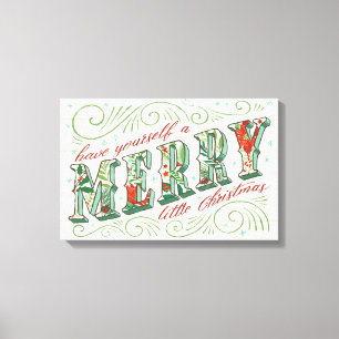 Holiday Joy   Frohe kleine Weihnachten Leinwanddruck