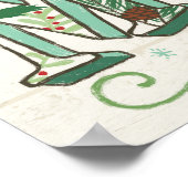 Holiday Joy | Frohe kleine Weihnachten Poster (Ecke)