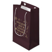 Holiday Joy Geschenktasche Kleine Geschenktüte (Vorderseite Schrägansicht)