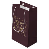 Holiday Joy Geschenktasche Kleine Geschenktüte (Rückseite Schrägansicht)