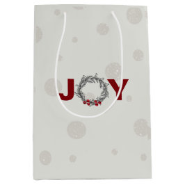 HOLIDAY JOY Gift Medium Gift Bag Mittlere Geschenktüte