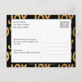 Holiday Joy Holiday Foto Card Postkarte (Rückseite)