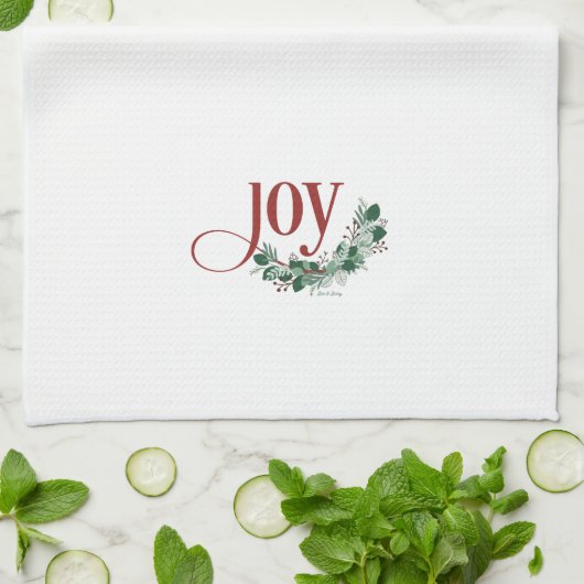 Holiday Joy Kitchen Handtuch (Gefaltet)