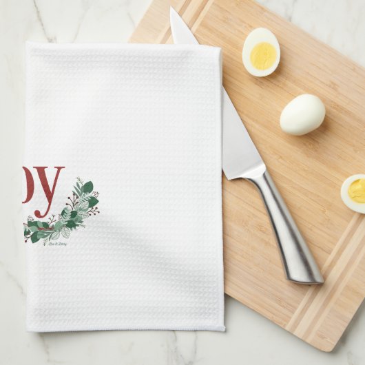Holiday Joy Kitchen Handtuch (Viertel Falte)