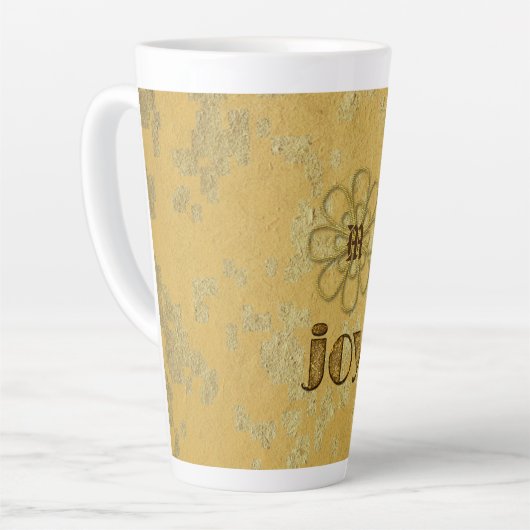 Holiday Joy Mit Monogramm Milchtasse (Linke Ecke)