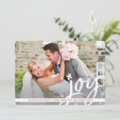 HOLIDAY JOY - Modernes Overlay-Foto Feiertagskarte (Stehend Vorderseite)