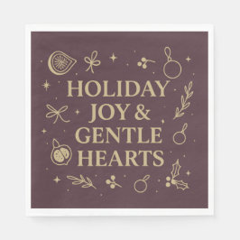 Holiday Joy Paper Napkin Serviette