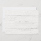 Holiday Joy Poinsettia Wood Save the Date (Rückseite)