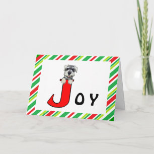 Holiday Joy Schnauzer Card Feiertagskarte