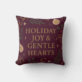 Holiday Joy Throw Pillow Kissen