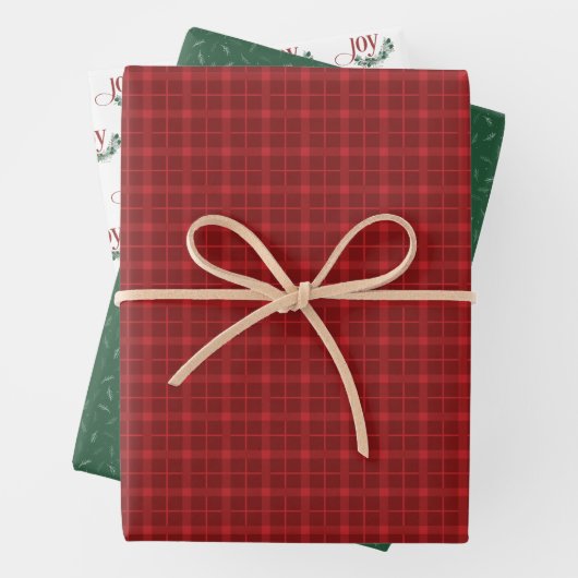 Holiday Joy Wrapping Paper Sheets Geschenkpapier Set (Beispiel)