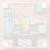 Holiday Juice Pixel Art Untersetzer (Rückseite)