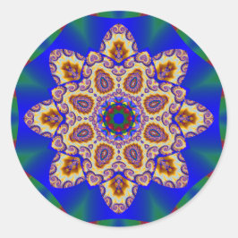 Holiday Kaleidoskop #1 Runder Aufkleber