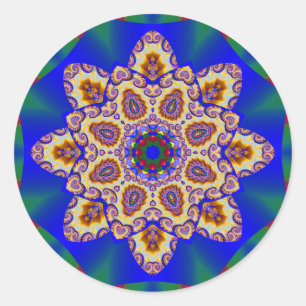 Holiday Kaleidoskop #1 Runder Aufkleber