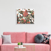 Holiday Kardinal Collage Stretched Leinwand Art (Insitu (Wohnzimmer))