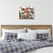Holiday Kardinal Collage Stretched Leinwand Art (Insitu (Schlafzimmer))