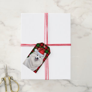 Holiday Kariert American Eskimo Dog Weihnachten Geschenkanhänger