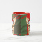 Holiday Kariert Chihuahua Weihnachten Weihnachtsma Tasse (Zentrum)