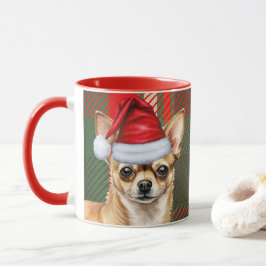Holiday Kariert Chihuahua Weihnachten Weihnachtsma Tasse