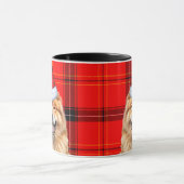 Holiday Kariert Chow Chow Weihnachten Weihnachtsma Tasse (Zentrum)