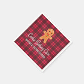 Holiday Kariert Cookie Backpapier Napkin Serviette (Ecke)