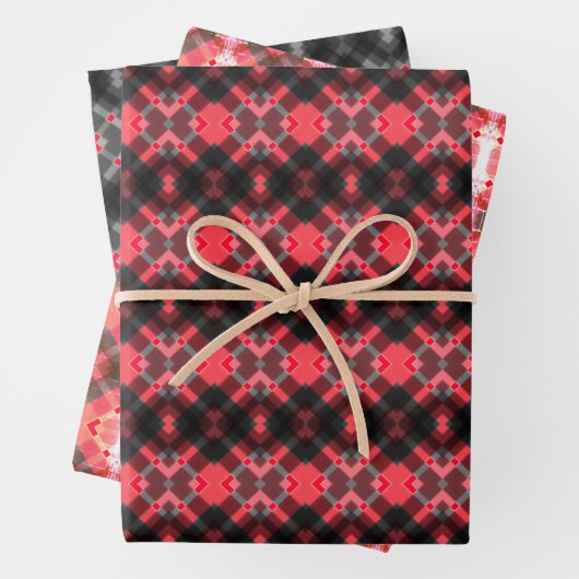 Holiday Kariert Gift Wrap Geschenkpapier Set (Beispiel)