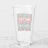 Holiday Kariert Glass Tumbler (Rückseite)