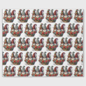 Holiday Kariert Gnome Designs Geschenkpapier (Flach)
