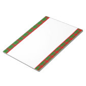Holiday Kariert Notepad Notizblock (angewinkelt)
