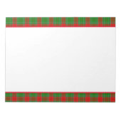 Holiday Kariert Notepad Notizblock (Vorderseite)