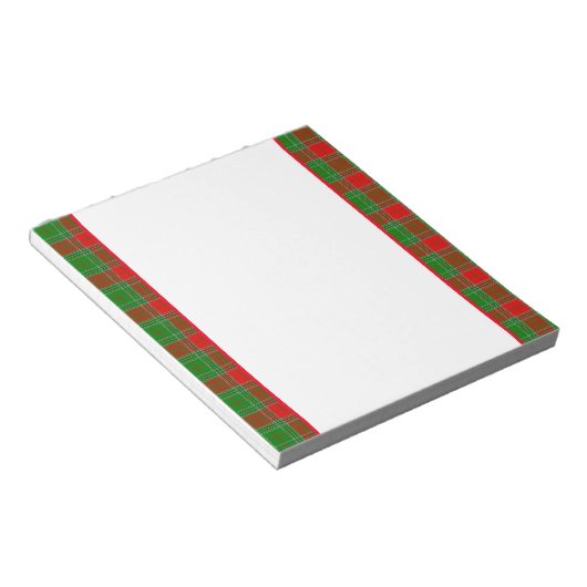 Holiday Kariert Notepad Notizblock (angewinkelt)