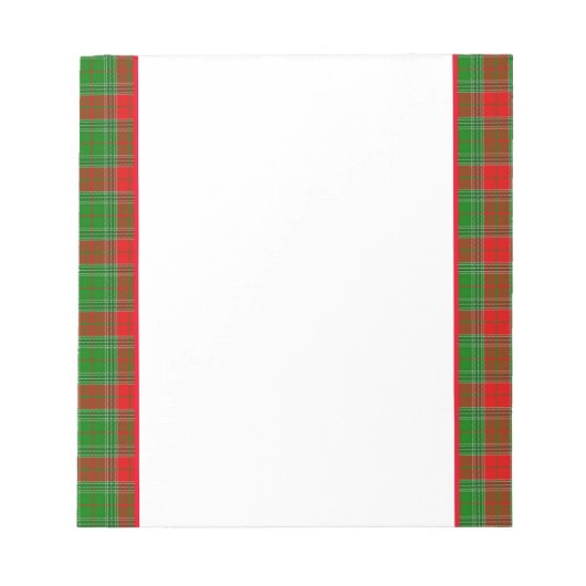 Holiday Kariert Notepad Notizblock (Vorderseite)