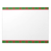 Holiday Kariert Notepad Notizblock (Vorderseite)