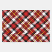 Holiday Karierte Geschenkwrake Rot Grün Gelb Geschenkpapier Set (Vorderseite 3)