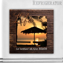 Holiday Keepake Beach Foto Magnet