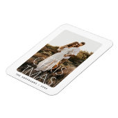 Holiday Keepake | Minimalistisches Foto Magnet (Linke Seite)