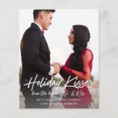 Holiday Kiss Future Foto Verlobt Flyer (Vorne)